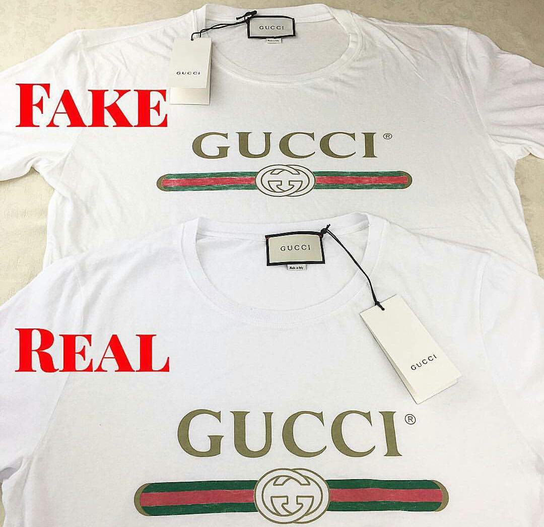 how to tell if a gucci shirt is real